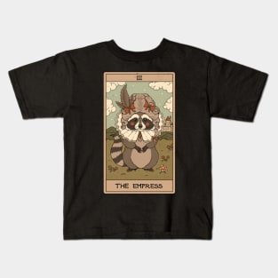 The Empress - Raccoons Tarot Kids T-Shirt